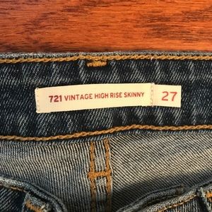 Levi 721 Vintage High Waist Jeans
